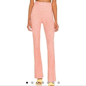 LOVERS + FRIENDS Mara Knit Pants in Pink Spacedye